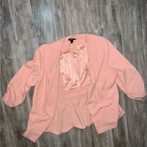 Polyester 3/4 sleeve blazer